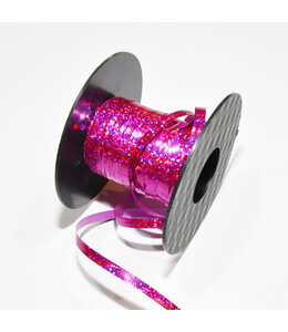 Hollywood Ribbon Holographic Ribbon  3/16 Inch-Fuchsia