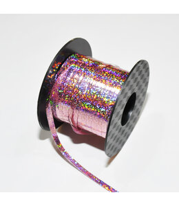 Hollywood Ribbon Holographic Ribbon 100 Yds 3/16 Inch-Pink
