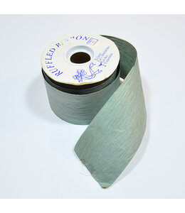 Gift Box Ribbon Raffled Paper 2 5/8 inch - Blue-Grey