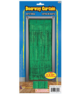 Forum Novelties Tinsel Curtain (2.4X0.94) M-Green