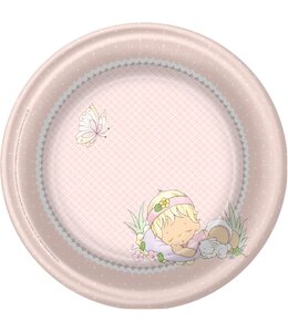 Party Express Precious Moment Baby Girl-Dinner Plate