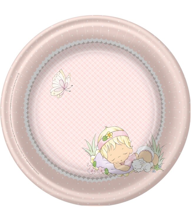 Party Express Precious Moment Baby Girl-Dinner Plate