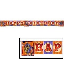 Party Express Madagascar 3 - Plastic Happy Birthday Banner