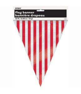 Unique Flag Banner (12ft) - Stripe Red