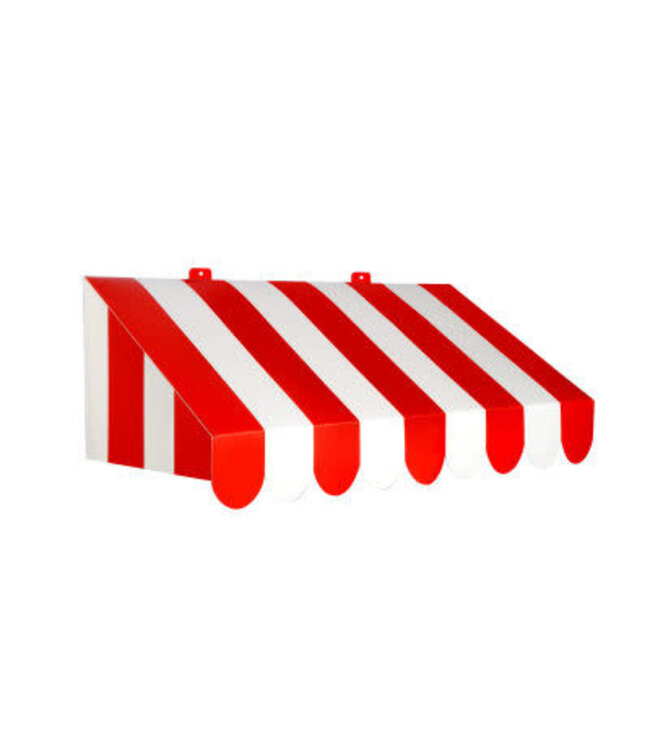 The Beistle Company 3-D Red & White Awning Wall Decoration