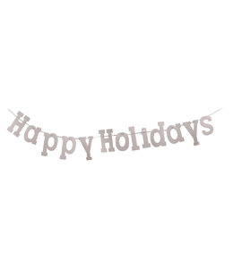 Forum Novelties Banner 7 foot-Happy Holiday Silver