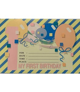 Miscellaneous Local Suppliers Invitation Cards 6/pk - My First Birthday