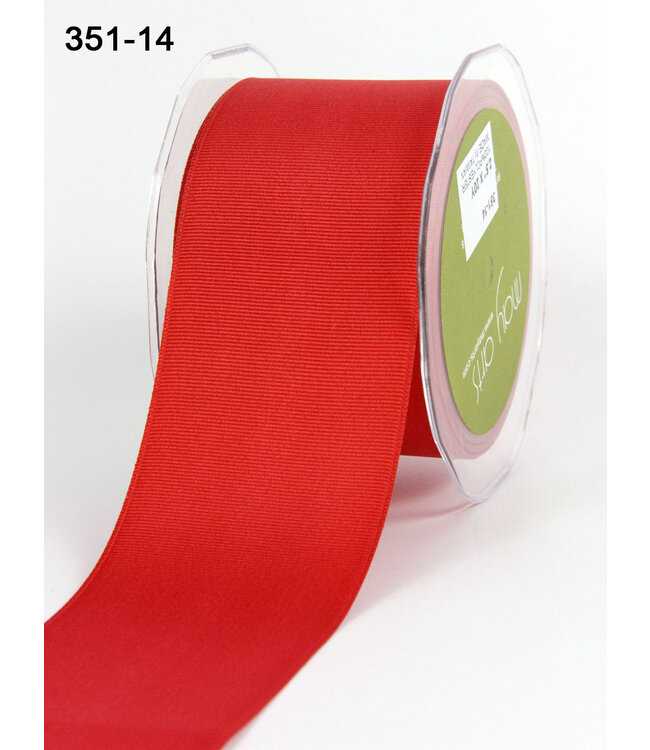 May Arts Ribbon - 2.5 InchX 20 YD Grosgrain Red