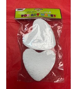 Comax Styrofoam Heart Cut Out 2/pk (10x9) cm