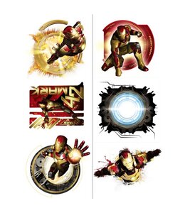 Party Express Iron Man 3 - Temp Tattoos