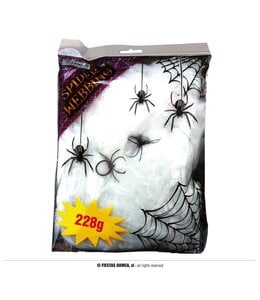 Fiestas Guirca White Spiderweb With Spiders 228 Grams