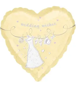 Anagram 18'' Wedding Wishes Swirls