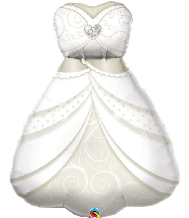 Qualatex 38 Inch Mylar Balloon Bride Wedding Dress