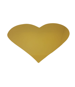 Cutout (40x24) Cm-Heart Red & Gold
