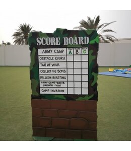 FP Party Supplies Army Score Board Rental