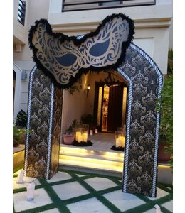 FP Party Supplies Masquerade Entrance 270x270  ( H335X W350 With Mask) Cm-Rental