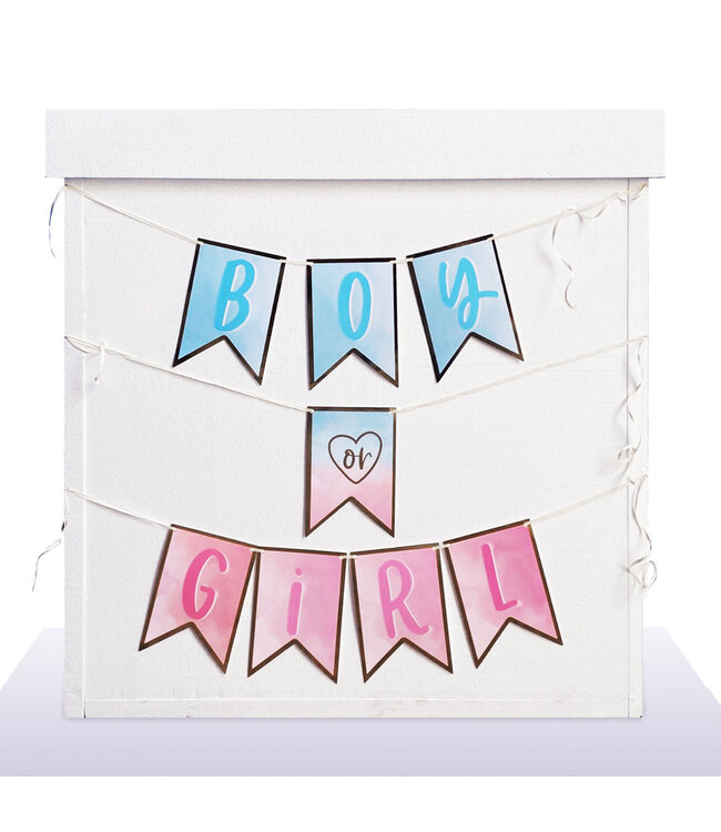 Gender Reveal Surprize Box (90X90X90) cm