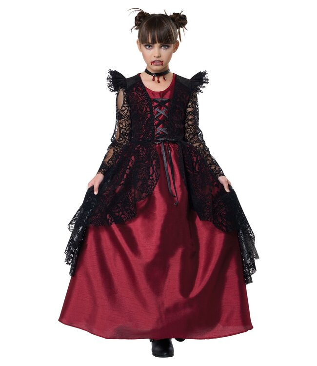 California Costumes Gothic Lace Vampire Girls Costume