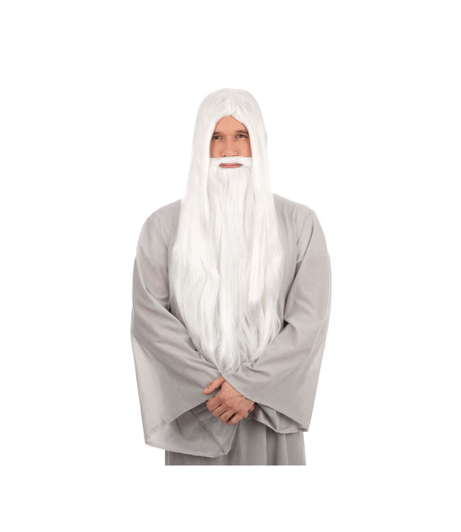 Rubies Costumes Wizard Wig & Beard Long White
