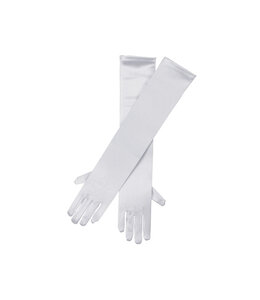 Rubies Costumes Gloves Satin 19 Inch-White