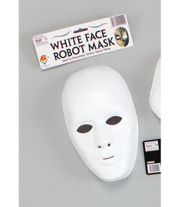 Rubies Costumes Deluxe Male Face Mask. White