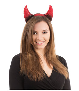 Rubies Costumes Devil Horns Black/Red On Band
