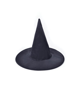 Rubies Costumes Witch Hat. Black Nylon Plain