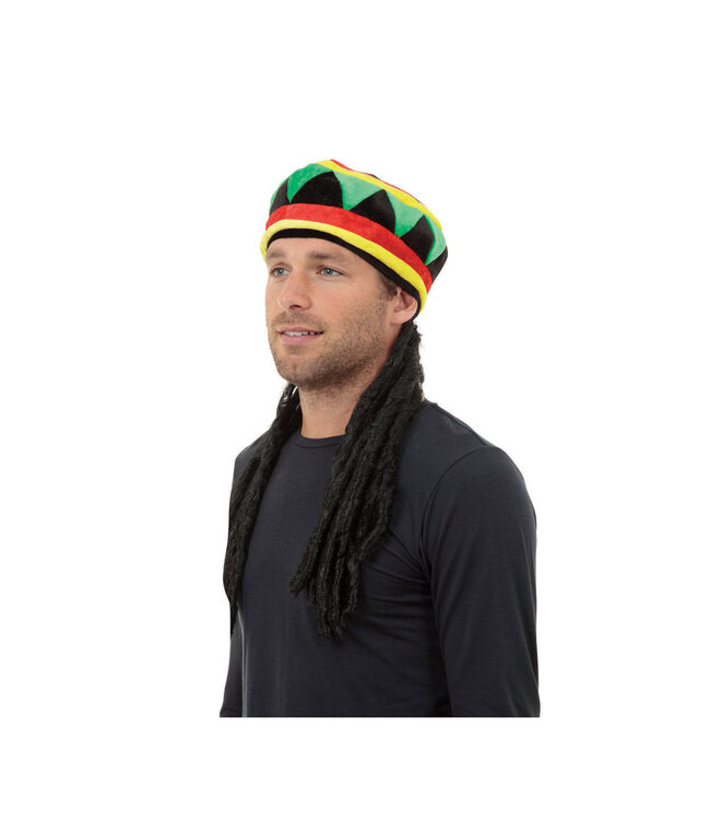Rubies Costumes Rasta Hat With Hair