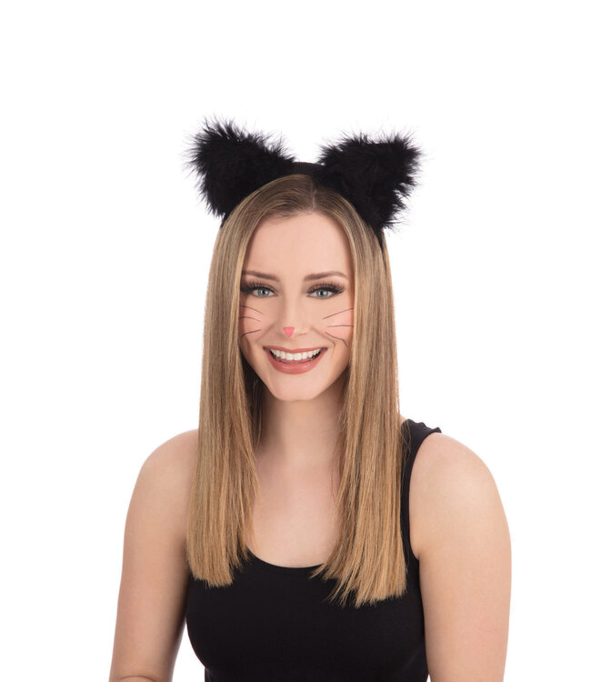 Rubies Costumes Cat Ears Marabou On Headband