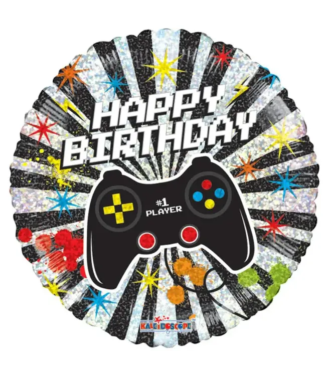 Conver 18 Inch Foil Balloon-Birthday Gamer