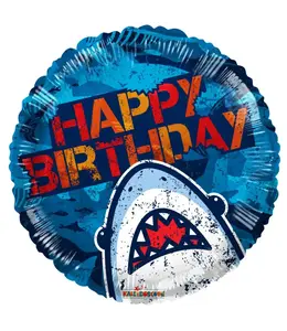Conver 18 Inch Foil Balloon-Birthday Shark