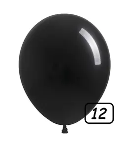Wintex 12 Inch Latex Wintex Balloons 100 ct-Black