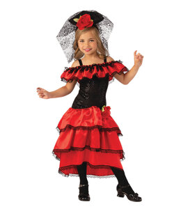 Rubies Costumes Spanish Dancer Girls Costume XL/Child