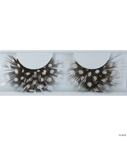 Rubies Costumes Feather Lashes-Black W/White Dots
