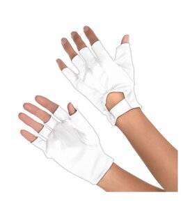 Amscan Inc. White Short Fingerless Gloves - Adult