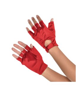 Amscan Inc. Red Short Fingerless Gloves - Adult