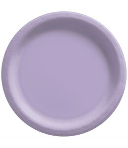 Amscan Inc. 6 3/4" Round Paper Plates, Mid Ct. -  Lavender