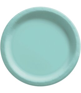 Amscan Inc. 8 1/2 Inch Round Paper Plates 20/pk-Robin's-Egg Blue