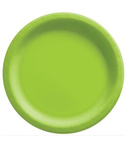 Amscan Inc. 8 1/2" Round Paper Plates, Mid Ct. -  Kiwi