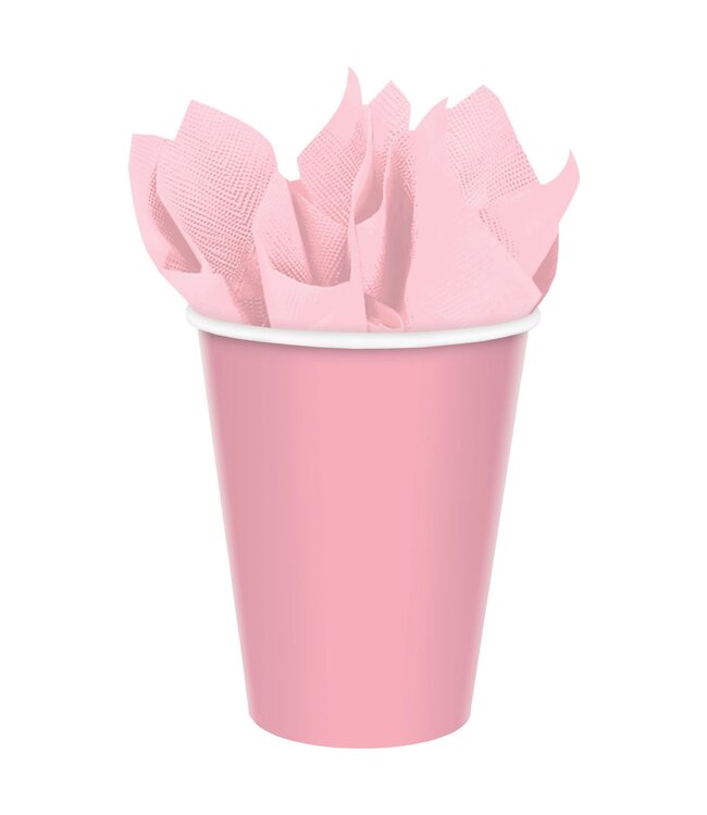 Amscan Inc. 9 oz. Paper Cups, Mid Ct. - New Pink