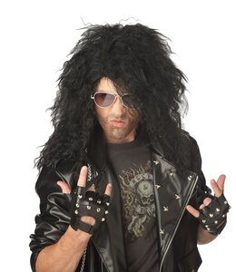 California Costumes Heavy Metal Rocker Black Male Wig