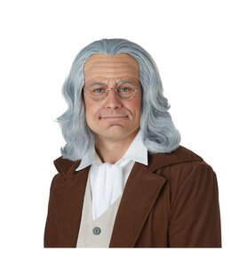 California Costumes Benjamin Franklin Wig And Bald Cap / Adult