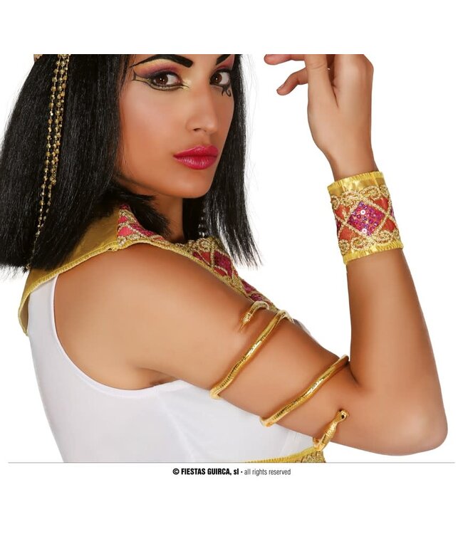Fiestas Guirca Egyptian Snake Armband-Gold