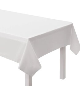 Amscan Inc. White Premium Quality Rectangular Table Cover (54X102) Inch
