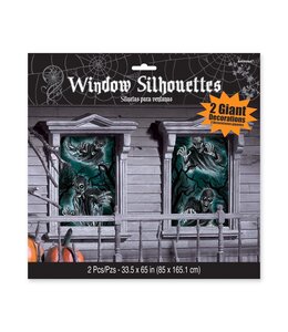 Amscan Inc. Cemetery Window Silhouettes (65X33 1/2) Inches 2pcs