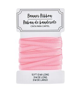 Amscan Inc. Create Your Own Banner 10m Ribbon-Pink