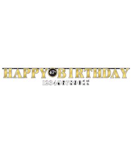 Amscan Inc. Better with Age Birthday Add-An-Age Letter Banner