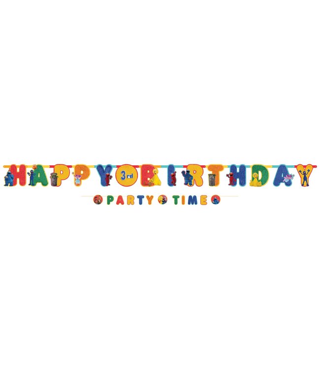 Amscan Inc. Everyday Sesame Street Jumbo Letter Banner Kit