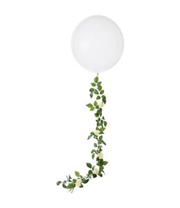 Amscan Inc. Latex Balloon w/ White Floral Balloon Tail