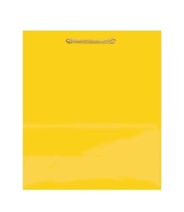 Amscan Inc. Medium Solid Glossy Bag (9 1/2H x 7 3/4W x 4 1/2D) inches-Yellow Sunshine